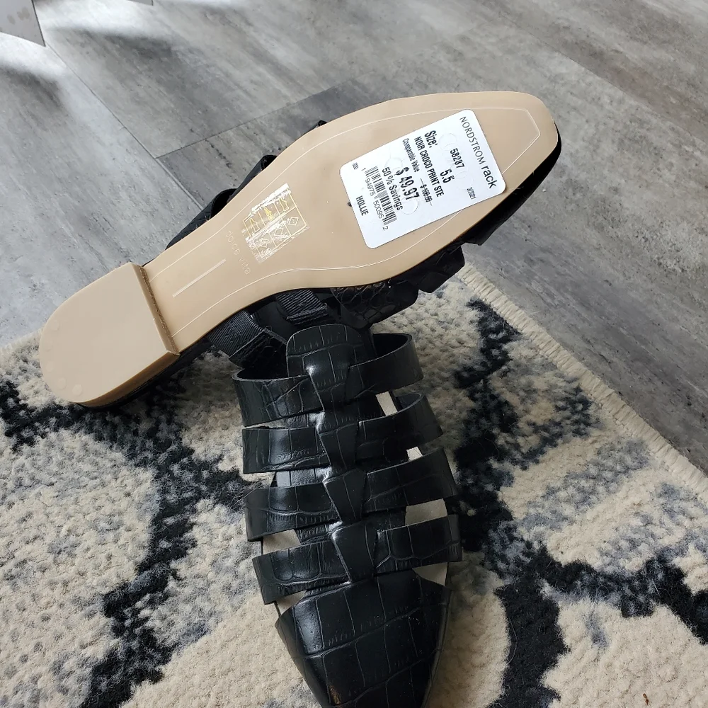 Dolce VitaHarvy Croc-Embossed Loafer Mules - Picture 4 of 4